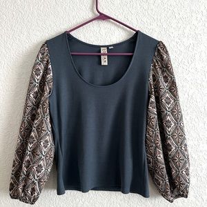 Anthropology Dolan Puff Sleeve Top